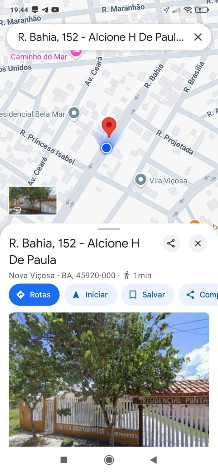 Residencial Ponta De Areia Santos Hotel Nova Viçosa Kültér fotó
